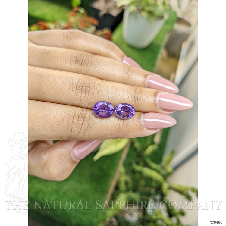 4.65 Ct.Tw. Amethyst Pair from Africa
