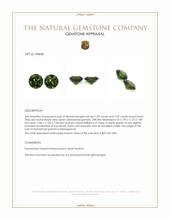 14.66 Ct.Tw.Total Carat Weight Olive Green Demantoid Garnet Pair from Madagascar Appraisal