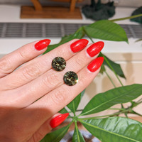 14.66 Ct.Tw.Total Carat Weight Demantoid Garnet Pair from Madagascar Life Style