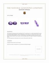 4.32 Ct.Tw.Total Carat Weight Amethyst Pair from Africa Appraisal