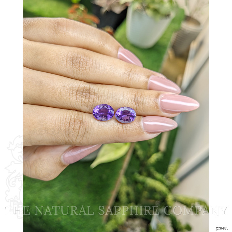 4.32 Ct.Tw. Amethyst Pair from Africa