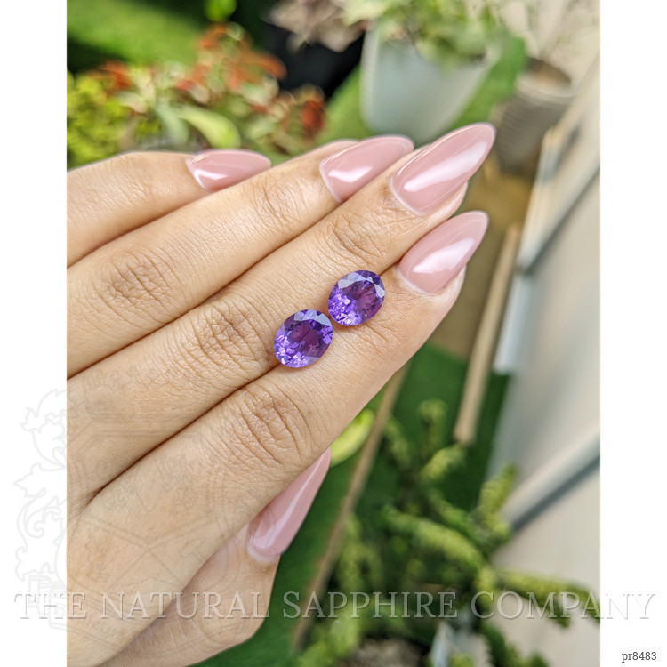 4.32 Ct.Tw. Amethyst Pair from Africa