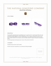 4.37 Ct.Tw.Total Carat Weight Purple Amethyst Pair from Africa Appraisal