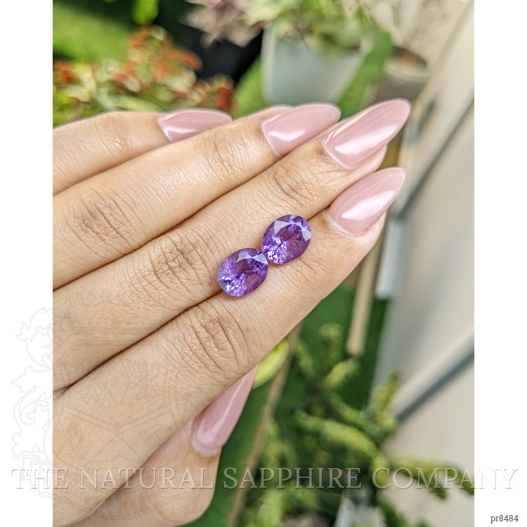 4.37 Ct.Tw. Amethyst Pair from Africa