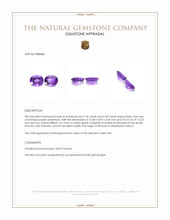4.46 Ct.Tw.Total Carat Weight Purple Amethyst Pair from Africa Appraisal