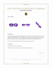 4.46 Ct.Tw.Total Carat Weight Amethyst Pair from Africa Appraisal