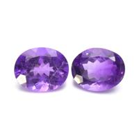 4.46&nbsp;Ct.Tw.Total Carat Weight Amethyst Pair from Africa Video