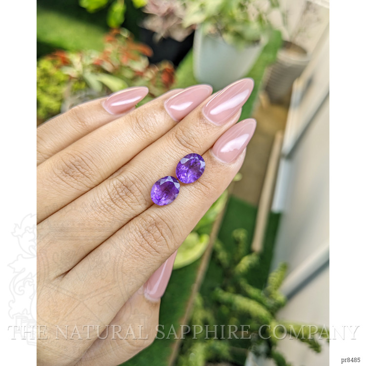 4.46 Ct.Tw. Amethyst Pair from Africa
