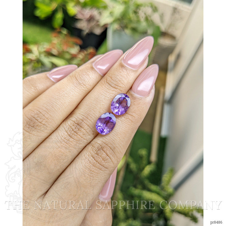 4.35 Ct.Tw. Amethyst Pair from Africa