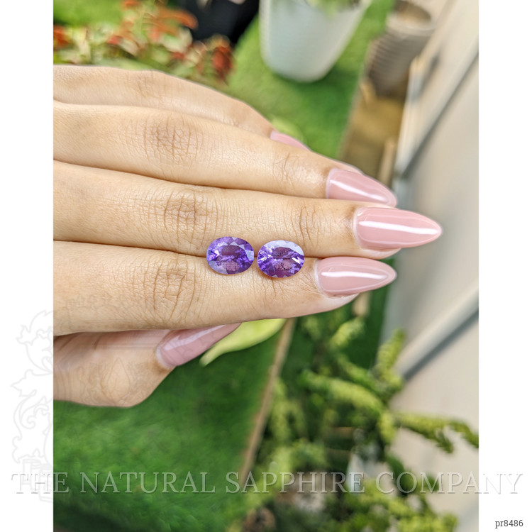 4.35 Ct.Tw. Amethyst Pair from Africa