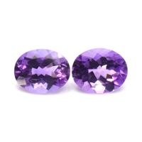 4.36&nbsp;Ct.Tw.Total Carat Weight Amethyst Pair from Africa Video