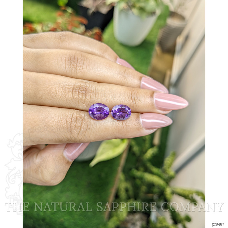4.36 Ct.Tw. Amethyst Pair from Africa