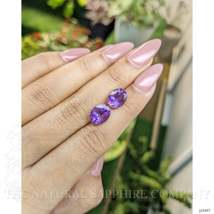 4.36 Ct.Tw. Amethyst Pair from Africa