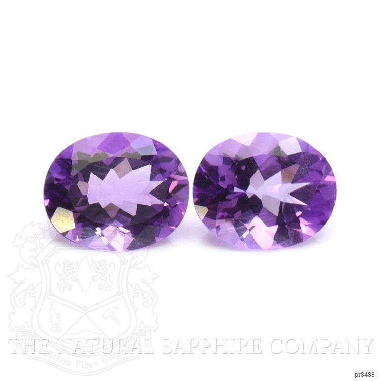 4.28 Ct.Tw. Amethyst Pair from Africa
