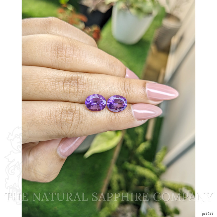 4.28 Ct.Tw. Amethyst Pair from Africa