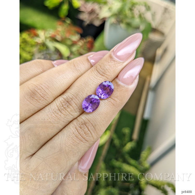 4.28 Ct.Tw. Amethyst Pair from Africa