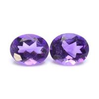 4.49&nbsp;Ct.Tw.Total Carat Weight Amethyst Pair from Africa Video