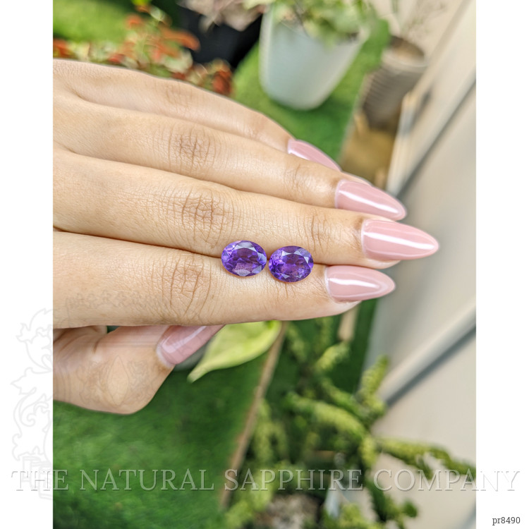 4.49 Ct.Tw. Amethyst Pair from Africa