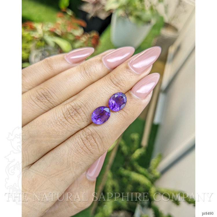 4.49 Ct.Tw. Amethyst Pair from Africa