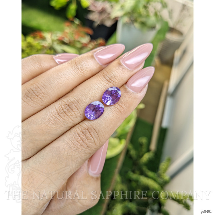 4.28 Ct.Tw. Amethyst Pair from Ceylon (Sri Lanka)