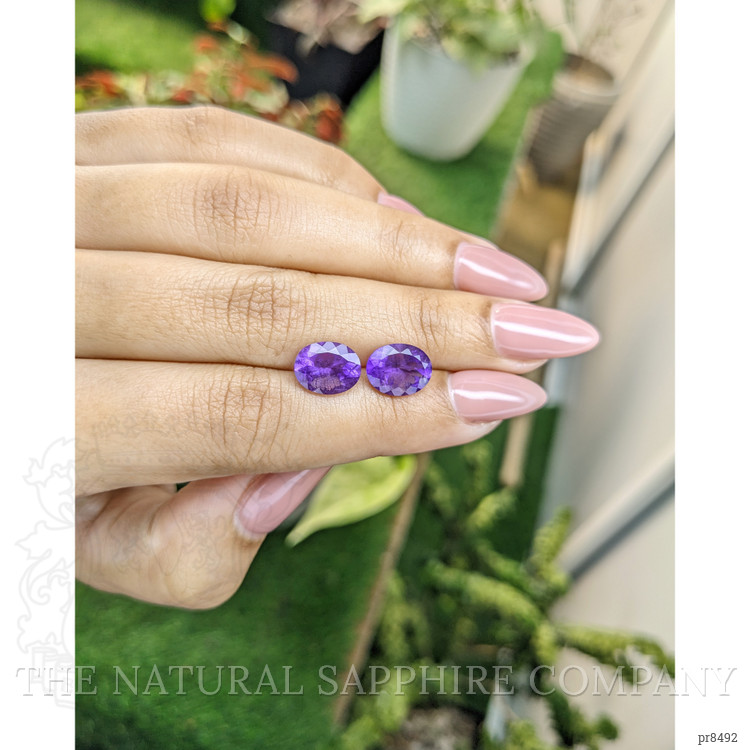 4.25 Ct.Tw. Amethyst Pair from Africa