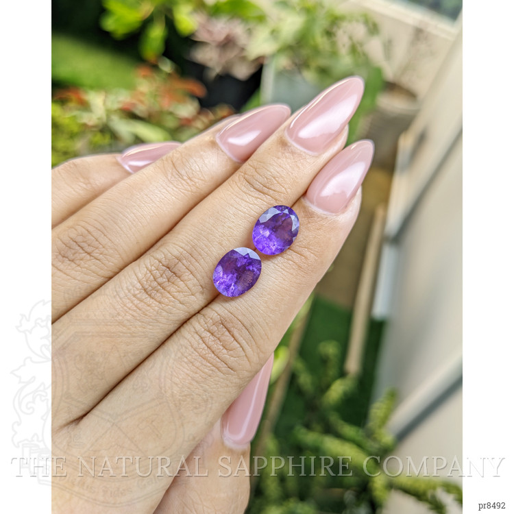 4.25 Ct.Tw. Amethyst Pair from Africa