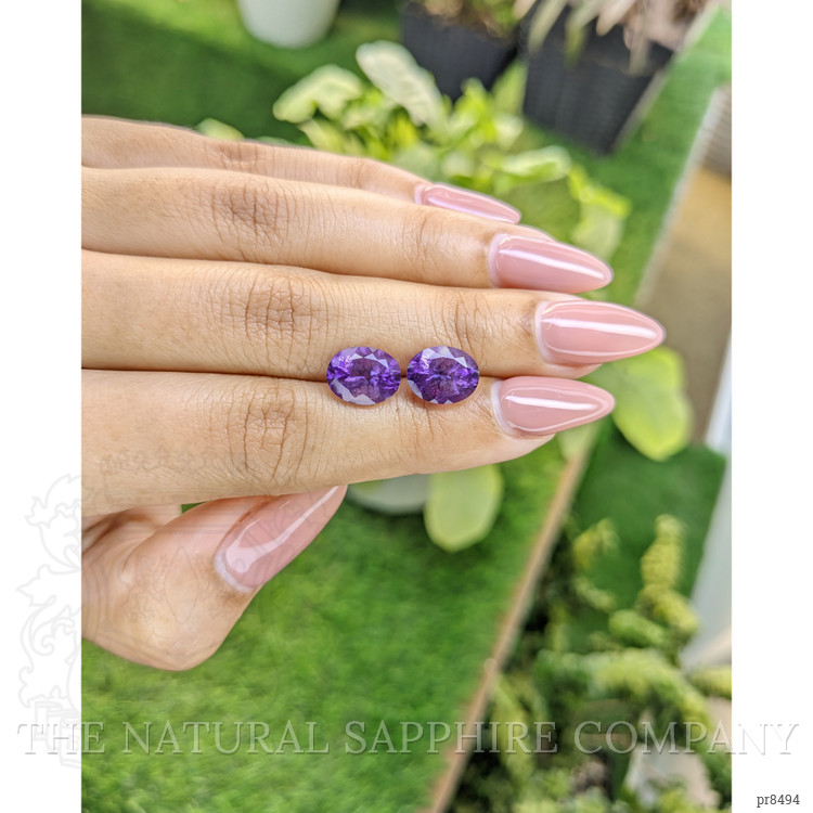4.87 Ct.Tw. Amethyst Pair from Africa