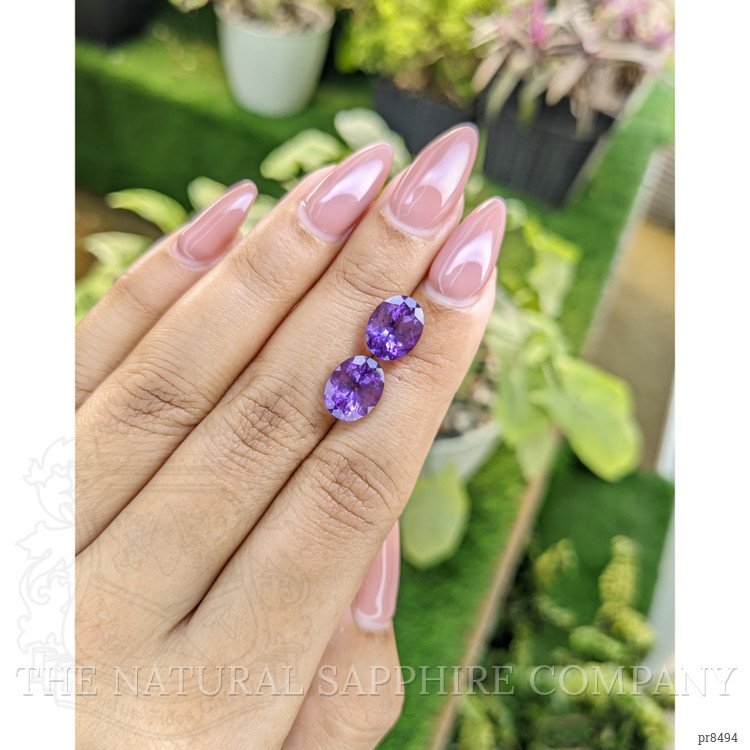 4.87 Ct.Tw. Amethyst Pair from Africa