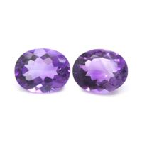 4.14&nbsp;Ct.Tw.Total Carat Weight Amethyst Pair from Africa Video