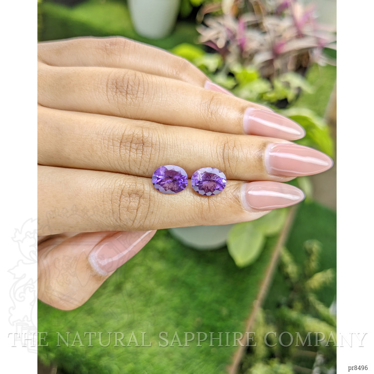 4.36 Ct.Tw. Amethyst Pair from Africa