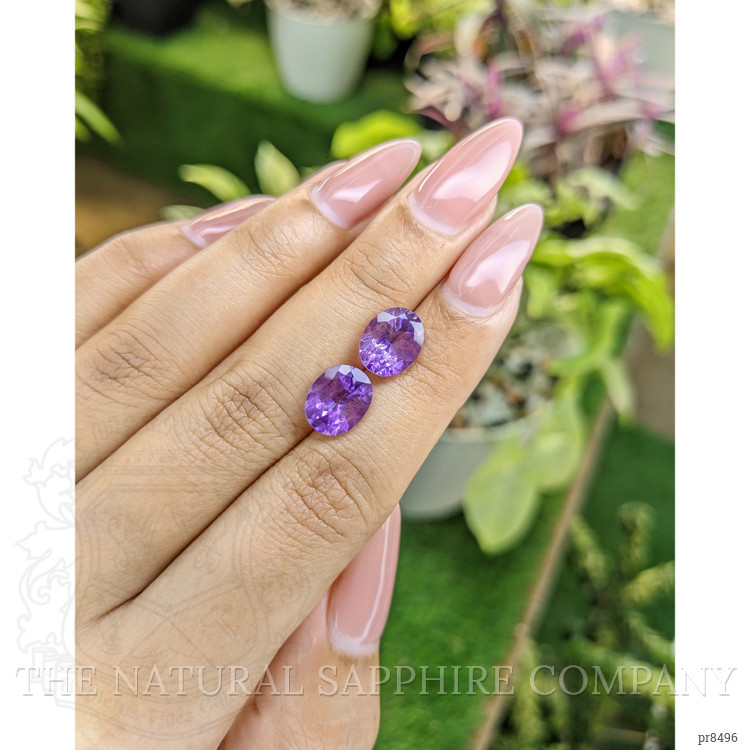 4.36 Ct.Tw. Amethyst Pair from Africa