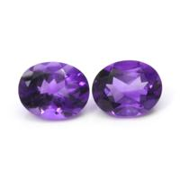 4.83&nbsp;Ct.Tw.Total Carat Weight Amethyst Pair from Africa Video