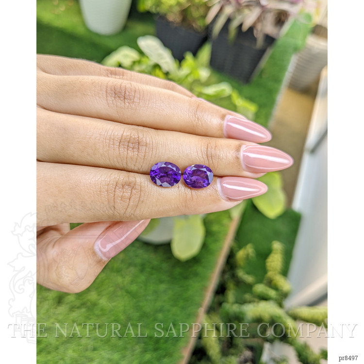 4.83 Ct.Tw. Amethyst Pair from Africa