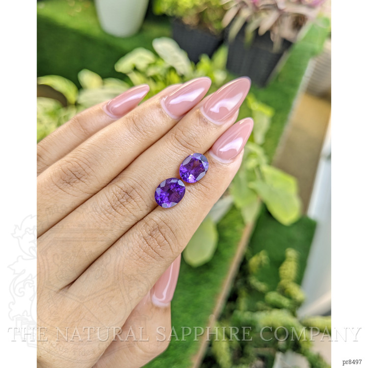 4.83 Ct.Tw. Amethyst Pair from Africa