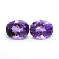 4.58&nbsp;Ct.Tw.Total Carat Weight Amethyst Pair from Africa Video