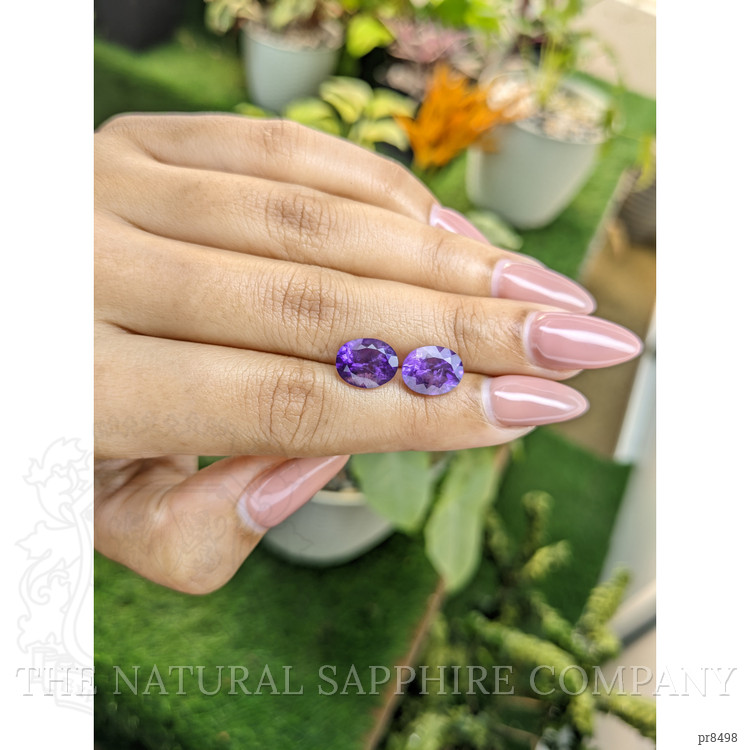 4.58 Ct.Tw. Amethyst Pair from Africa