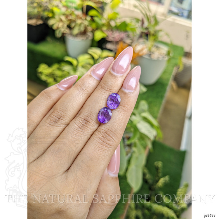 4.58 Ct.Tw. Amethyst Pair from Africa