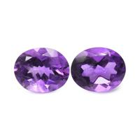 4.76&nbsp;Ct.Tw.Total Carat Weight Amethyst Pair from Africa Video