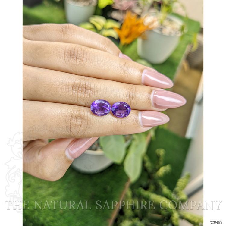 4.76 Ct.Tw. Amethyst Pair from Africa