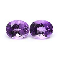 4.85&nbsp;Ct.Tw.Total Carat Weight Amethyst Pair from Africa Video