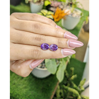 4.85&nbsp;Ct.Tw.Total Carat Weight Amethyst Pair from Africa Life Style