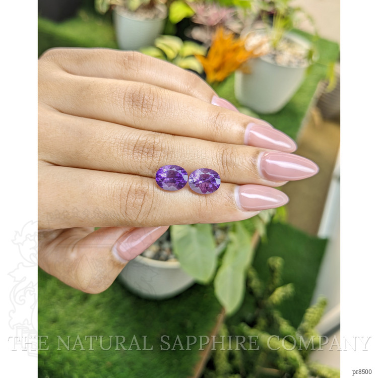 4.85 Ct.Tw. Amethyst Pair from Africa