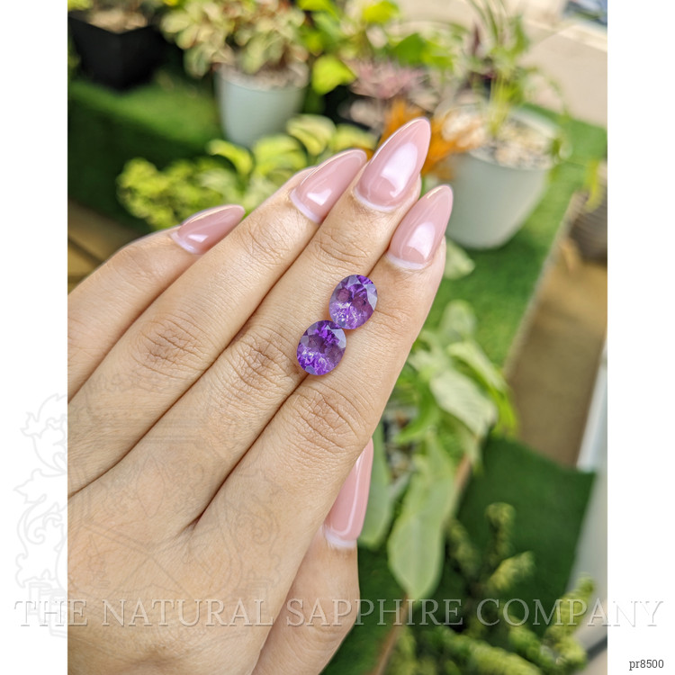 4.85 Ct.Tw. Amethyst Pair from Africa