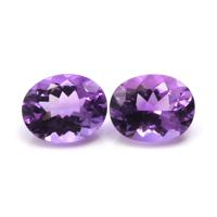 4.58&nbsp;Ct.Tw.Total Carat Weight Amethyst Pair from Africa Video