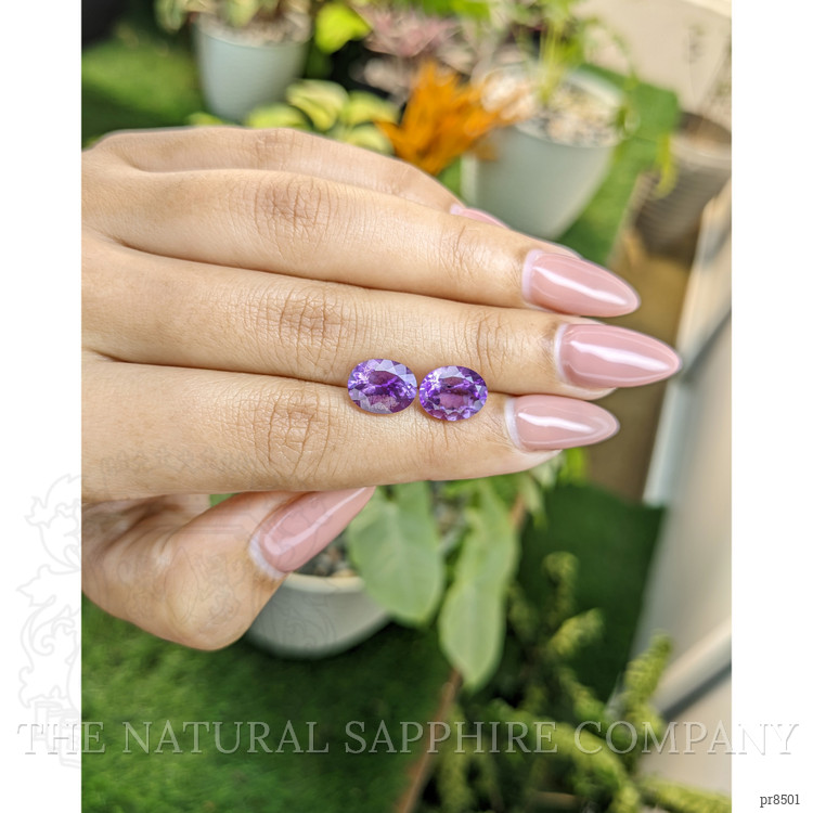 4.58 Ct.Tw. Amethyst Pair from Africa