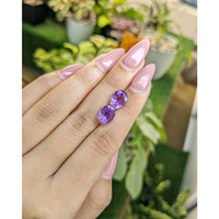 4.58&nbsp;Ct.Tw.Total Carat Weight Amethyst Pair from Africa Life Style