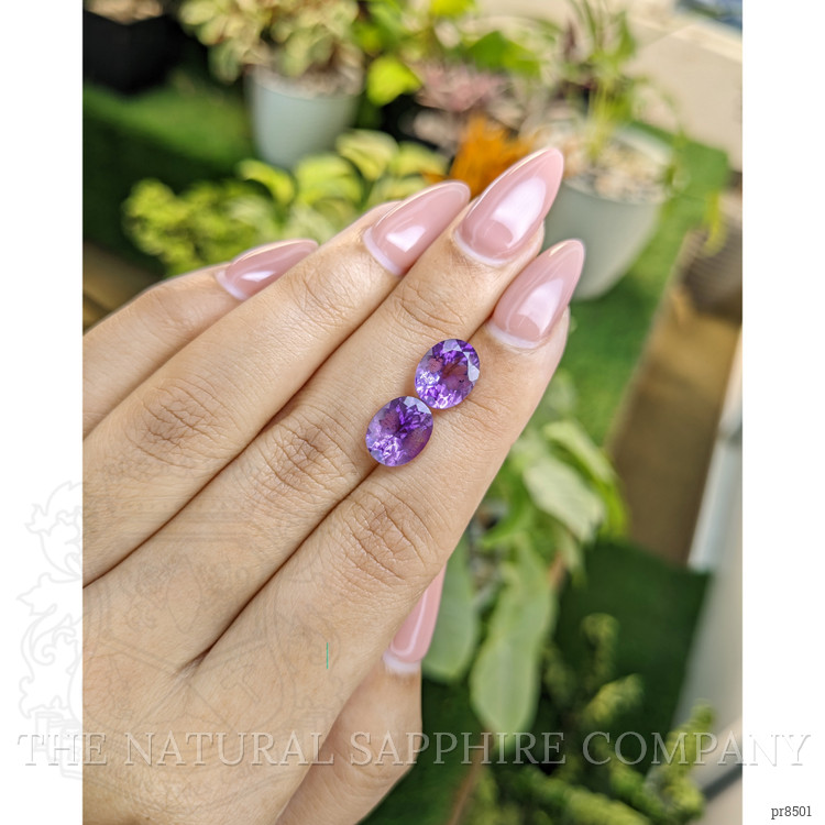 4.58 Ct.Tw. Amethyst Pair from Africa
