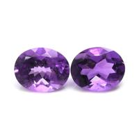 4.64&nbsp;Ct.Tw.Total Carat Weight Amethyst Pair from Africa Video