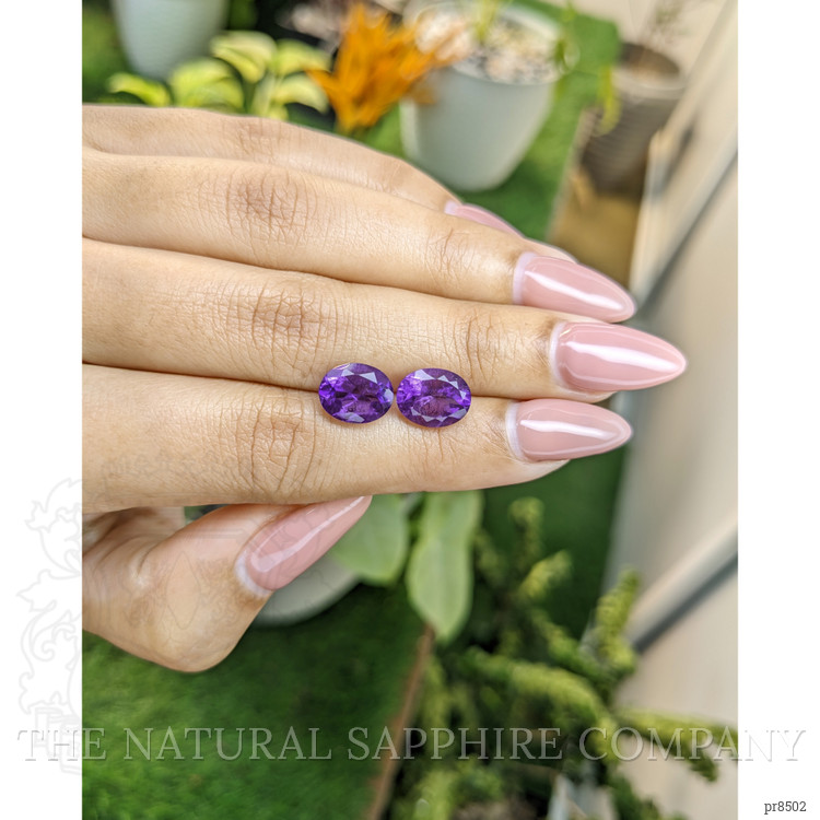 4.64 Ct.Tw. Amethyst Pair from Africa