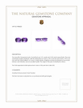 4.59 Ct.Tw.Total Carat Weight Purple Amethyst Pair from Africa Appraisal